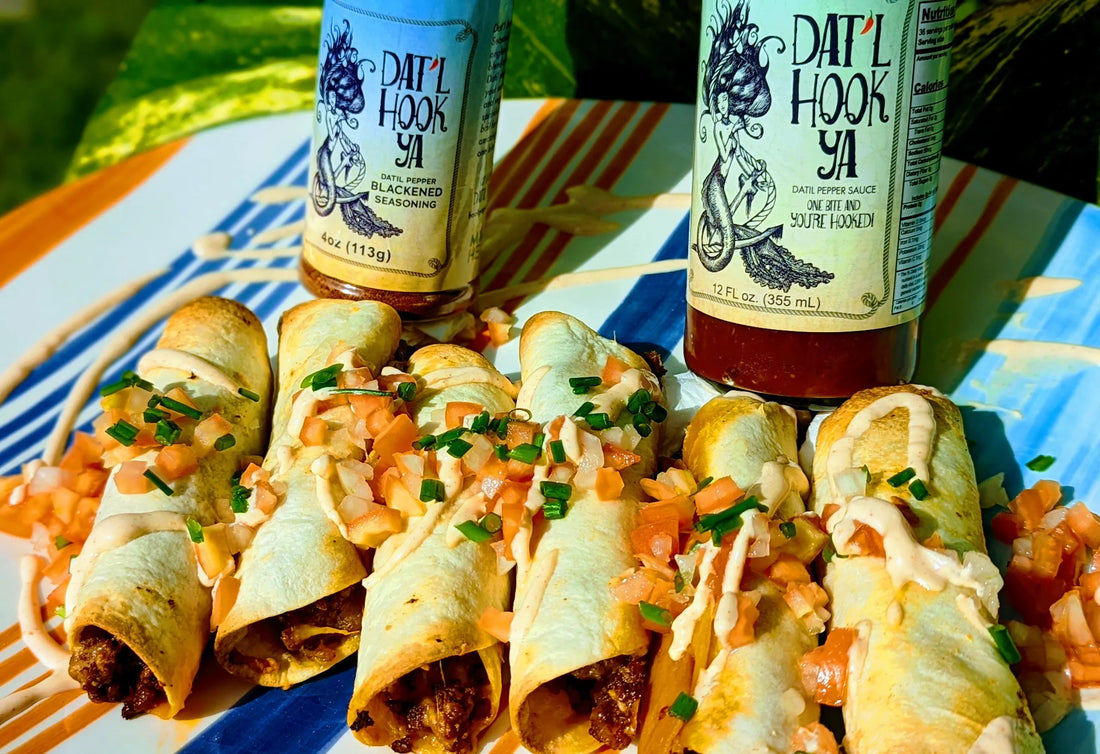 Dat’l Hook Ya Beef Flautas Supreme