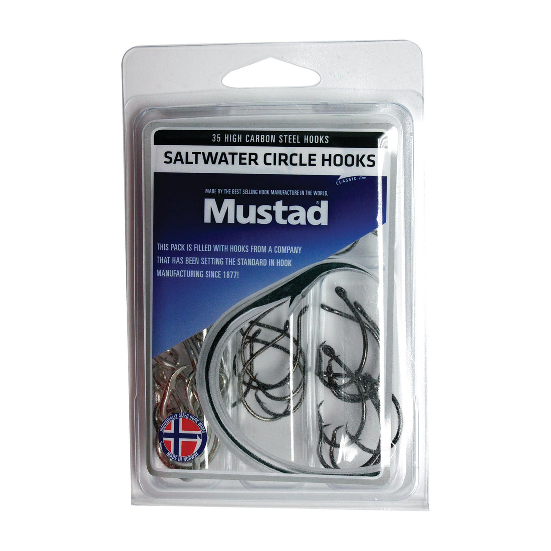 Mustad Saltwater Circle Hook 35-Piece Assortment