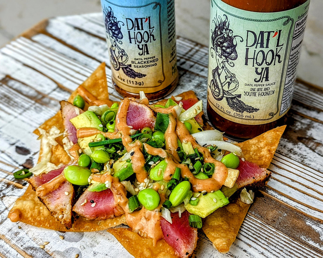 Dat’l Hook Ya Tuna Nachos