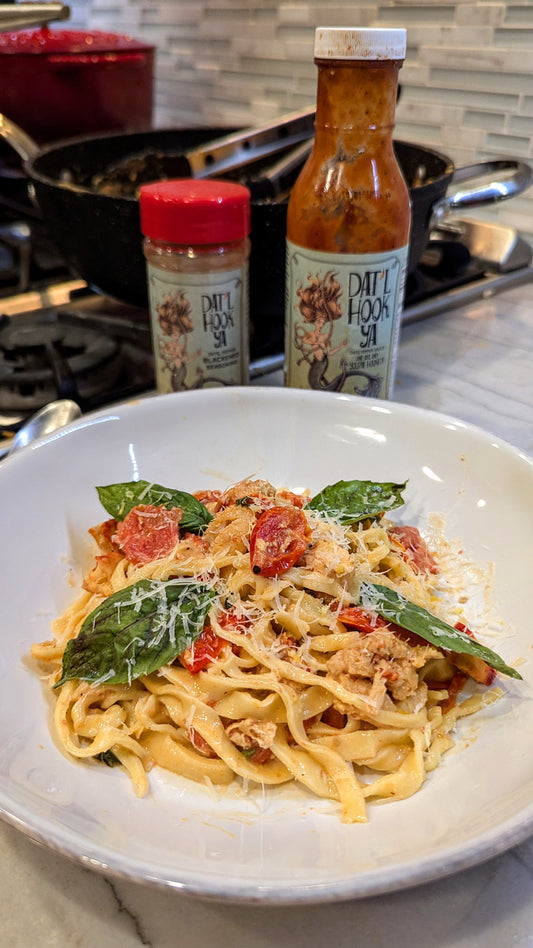 Dat'l Hook Ya Home Made Lobster Pasta with Cream Sauce