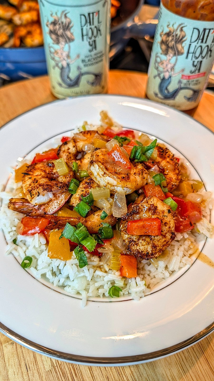 Dat'l Hook Ya Blackened Shrimp Etouffee