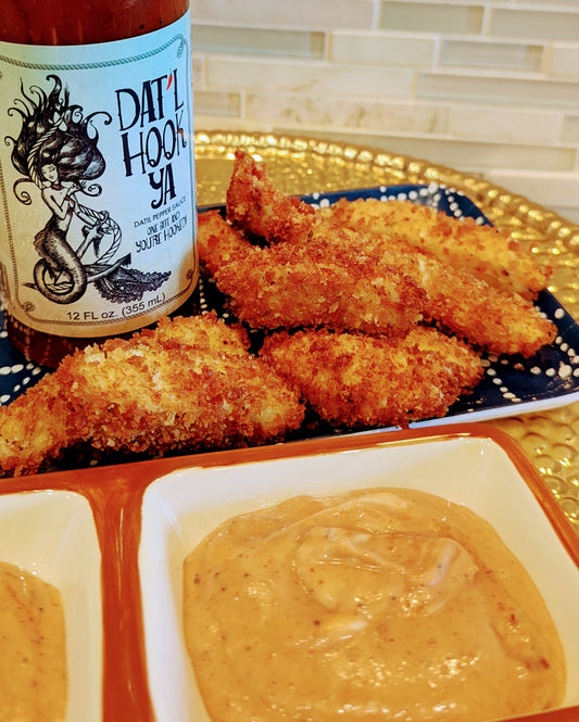Dat’l Hook Ya Fish Sticks With Pink Sauce