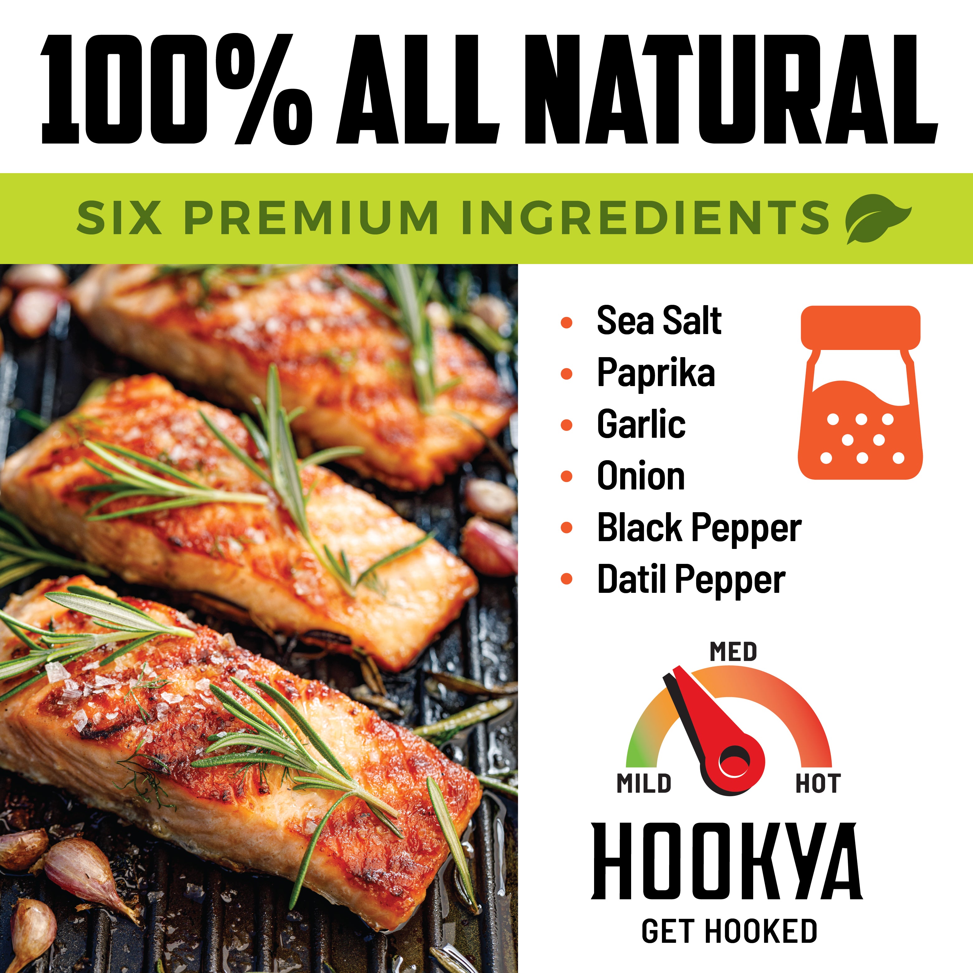 Dat'l Hook Ya Blackened Seasoning MEDIUM heat