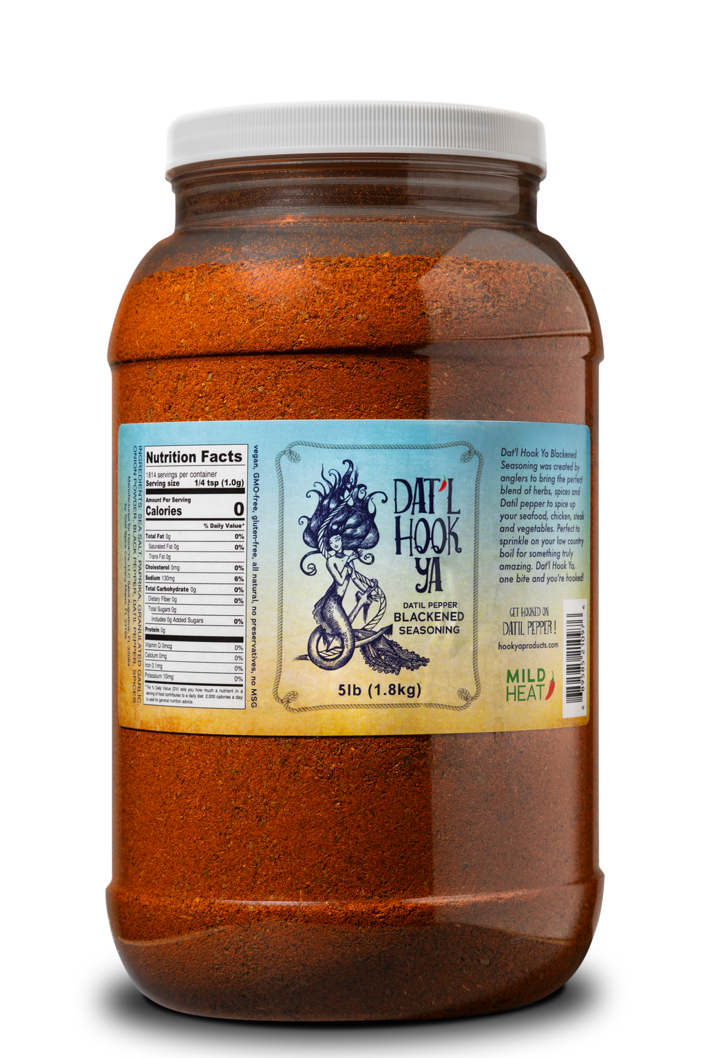 Dat'l Hook Ya Blackened Mild 5 Pound bulk