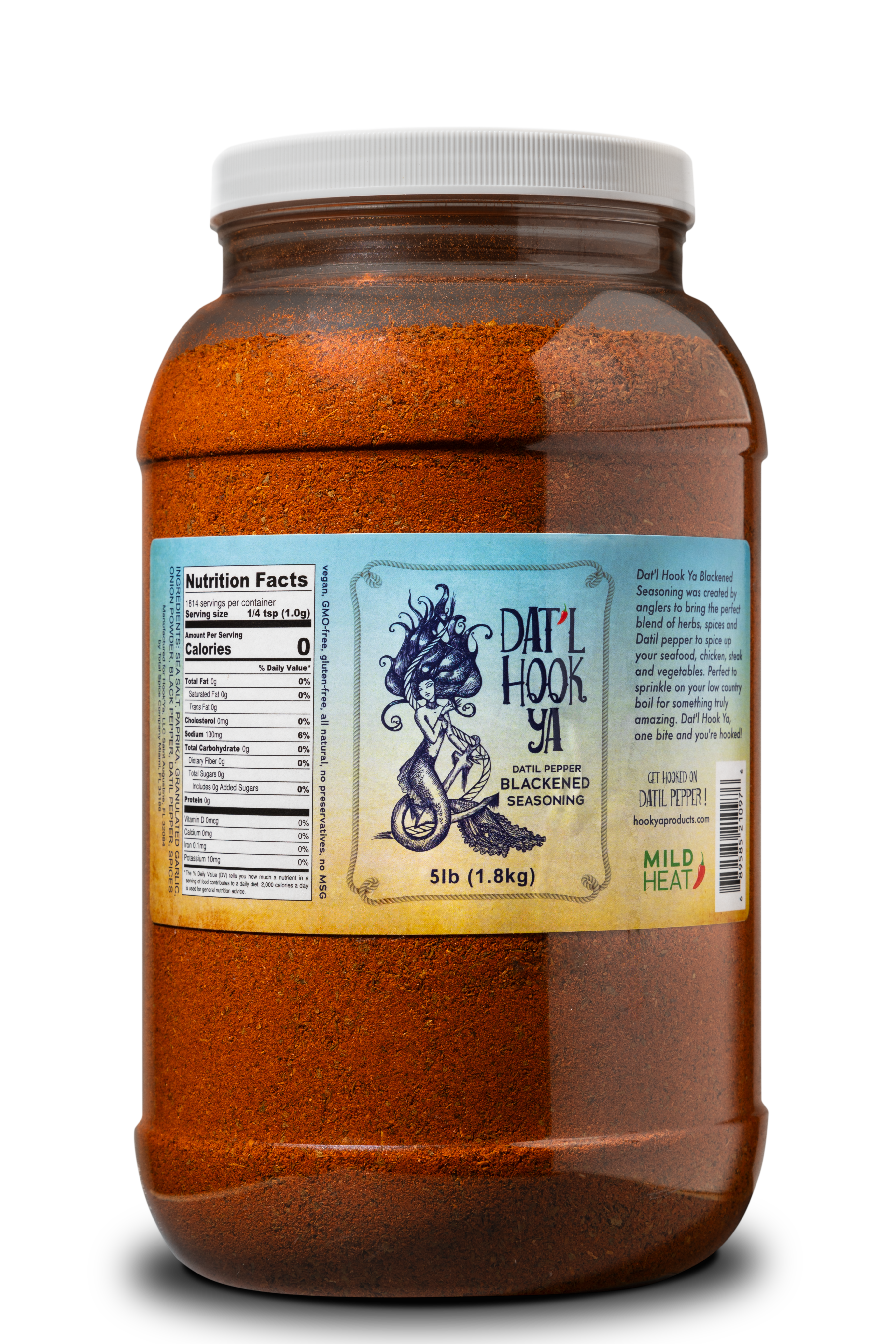 Dat'l Hook Ya Blackened Mild 5 Pound bulk