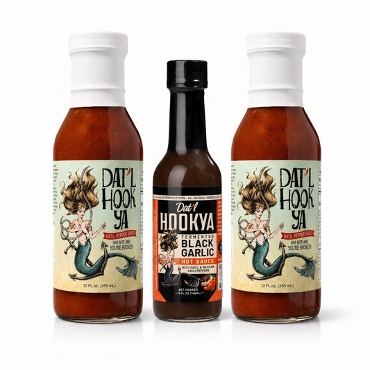 The Sauce Lover's Trio - 2x Datil Pepper Sauce + Black Garlic