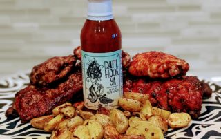 Datil pepper barbeque sauce made with Dat'l Hook Ya