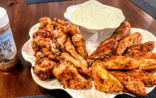 Faster cooking datil pepper blackened chicken wings